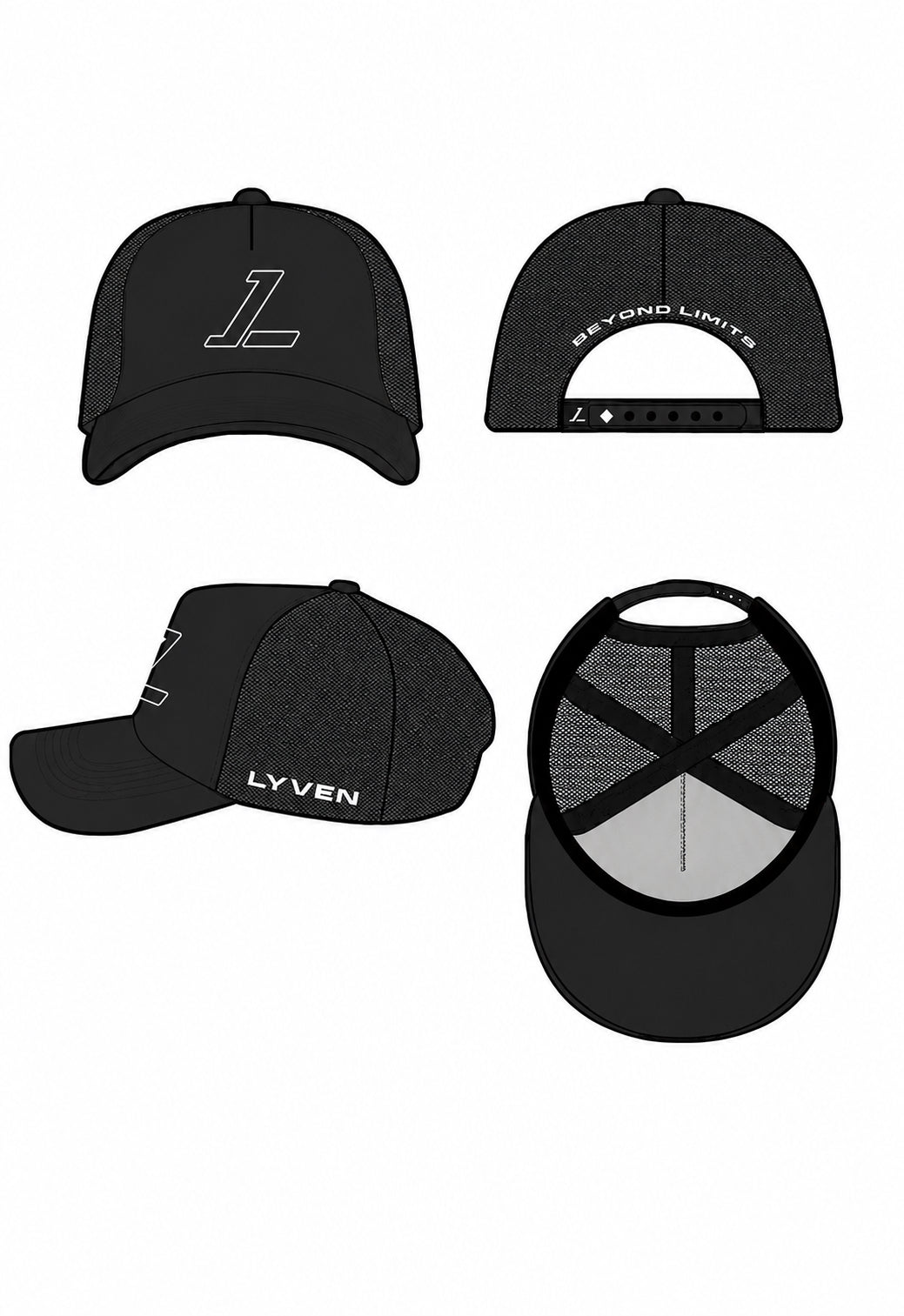 LYVEN Cap — Black